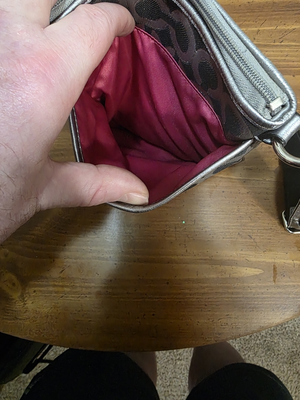 Coach Julia Op Art Swingback Crossbody Bag - Picture 8 of 11